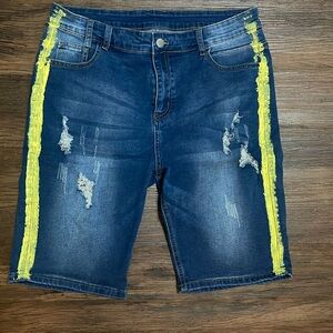 Denim shorts for men